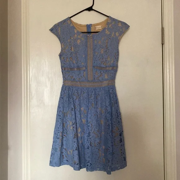 Altar'd State | Dresses | Altard State Baby Blue Lace Dress | Poshmark